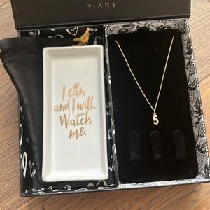 Tiary By The Numbers 14k Charm and Chain